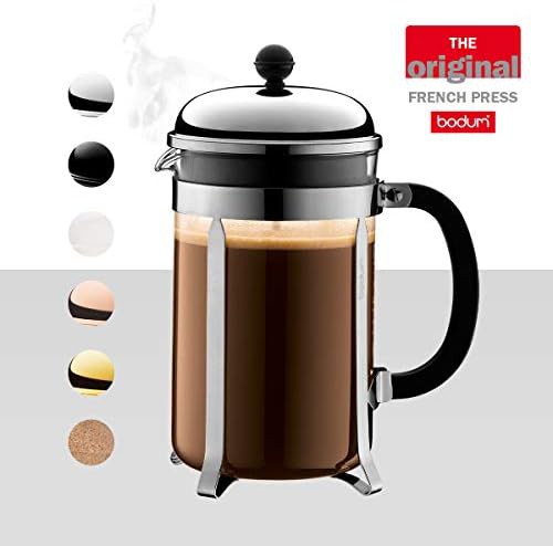 Silver stainless Chambord French press 51 oz — photo 5