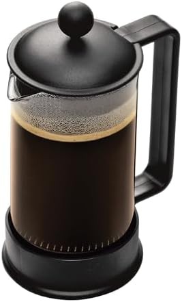 Mini black Brazil french press 12 oz