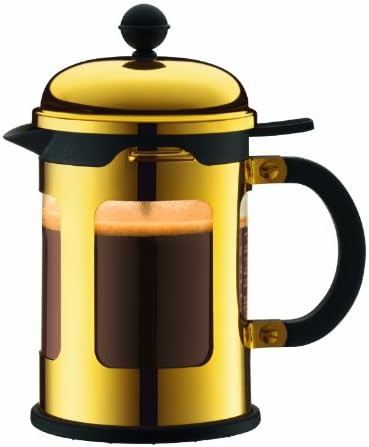 Gold chrome Chambord French press 17 oz
