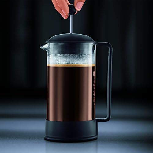 Red glass Brazil French press 34 oz — photo 4