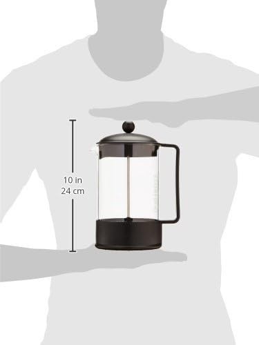 Black glass Brazil french press 51 oz — photo 3