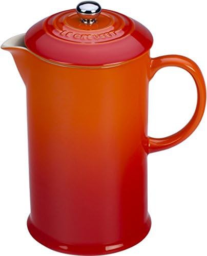 Flame Orange Stoneware Coffee Press