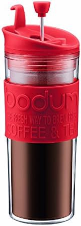 Double wall plastic travel coffee press