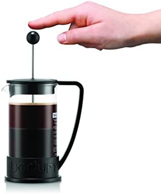 Black glass Brazil French press 12 oz — photo 5