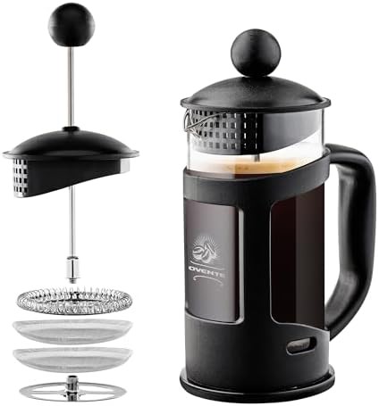 Black 12oz filtration French press