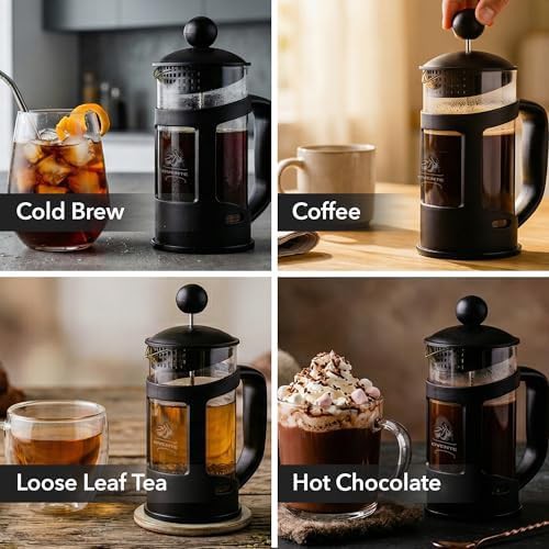 Black 12oz filtration French press — photo 4