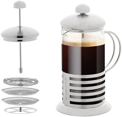 Silver stainless 20oz French press