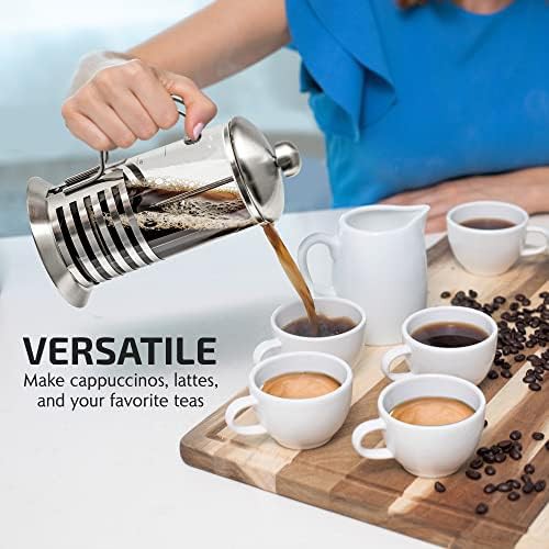 Silver stainless 20oz French press — photo 5
