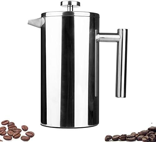 Silver small stainless steel French press