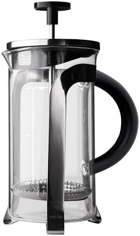 Compact stainless steel 12 ounce French press