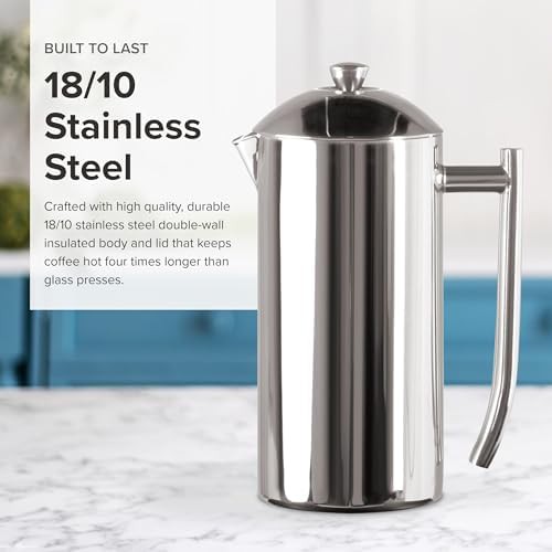 Polished Insulated Stainless Steel 36oz Press Pot — photo 4
