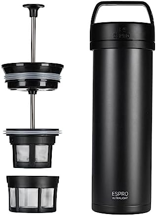 Matte meteorite black Go travel press