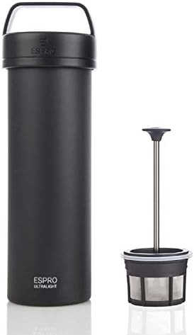 Matte meteorite black Go travel press — photo 4