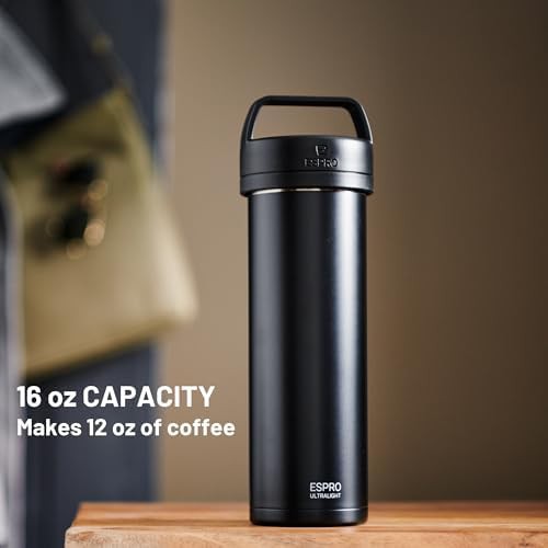 Matte meteorite black Go travel press — photo 5