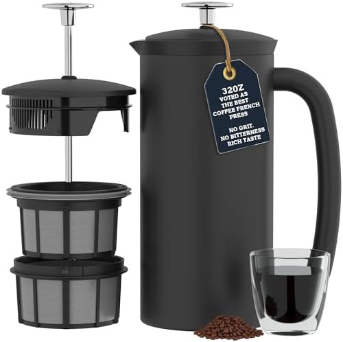 Matte black P7 French press 32oz