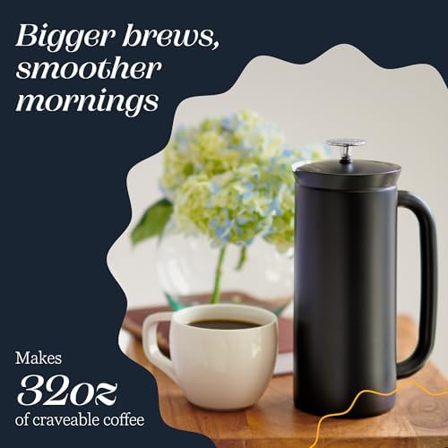 Matte black P7 French press 32oz — photo 5