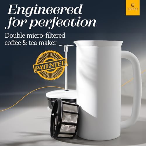 Matte white p7 french press 27 oz — photo 3