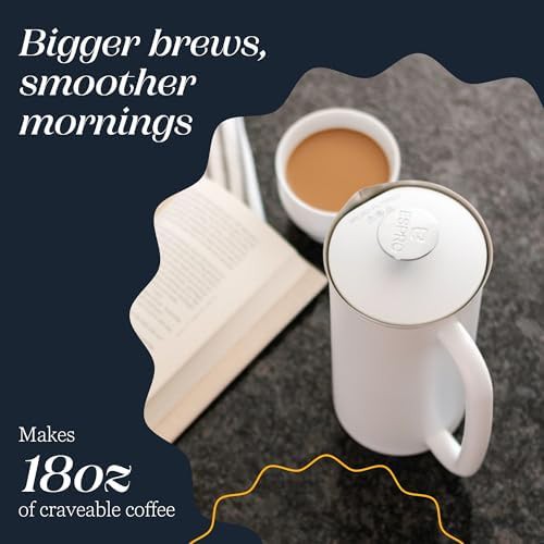 Matte white p7 french press 27 oz — photo 4