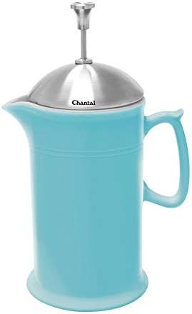 Aqua stoneware French press 28 oz capacity