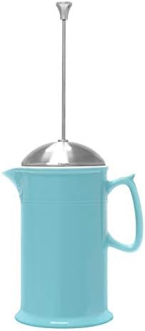 Aqua stoneware French press 28 oz capacity — photo 3