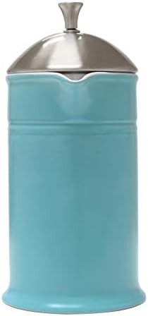 Aqua stoneware French press 28 oz capacity — photo 4
