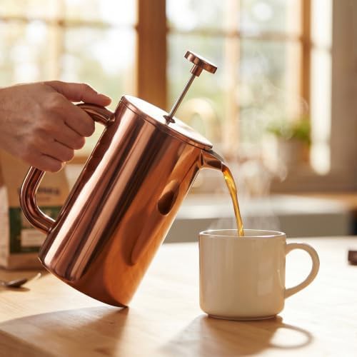 Copper insulated stainless steel French press — photo 4