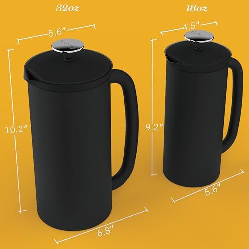 Matte black p7 french press 27 oz — photo 3