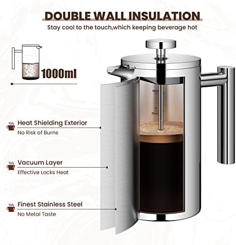 Double Wall Stainless Steel Coffee Brewer — photo 3