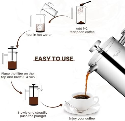 Double Wall Stainless Steel Coffee Brewer — photo 4