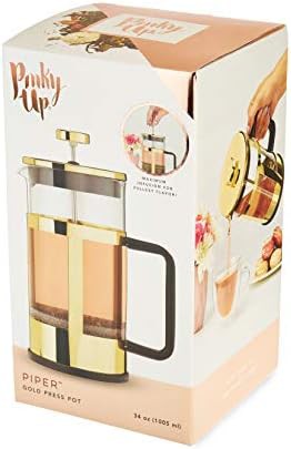 Gold Accent Borosilicate Glass Tea Press — photo 3