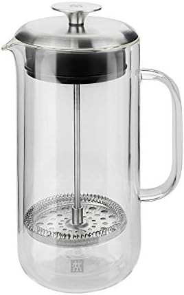 Borosilicate glass double wall french press modern — photo 3