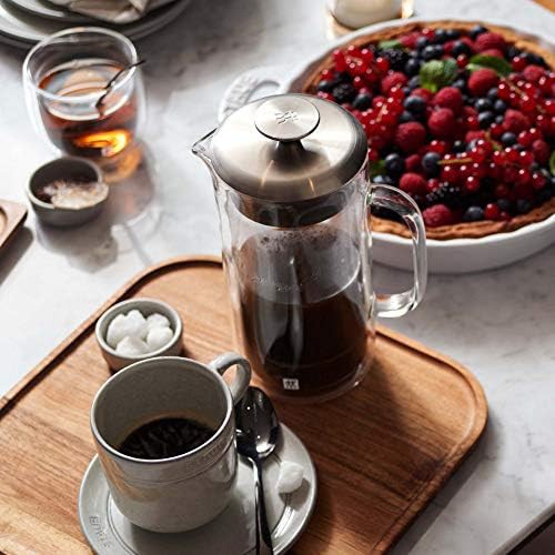 Borosilicate glass double wall french press modern — photo 4