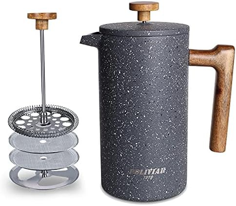 Lava Red Double Wall Coffee Press 34 oz