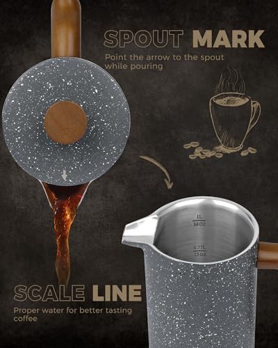 Lava Red Double Wall Coffee Press 34 oz — photo 4