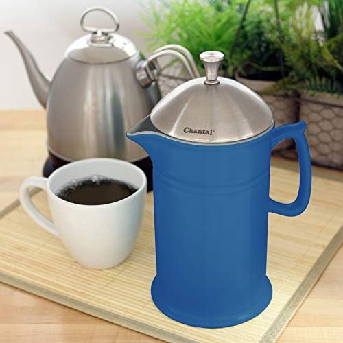 Blue cove stoneware French press 28 oz — photo 3