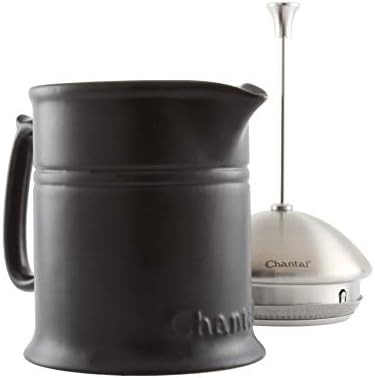 Matte black stoneware French press 16 oz — photo 3