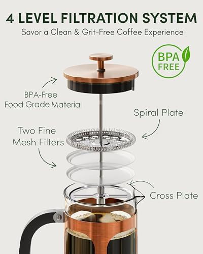 Large copper and borosilicate glass press — photo 4