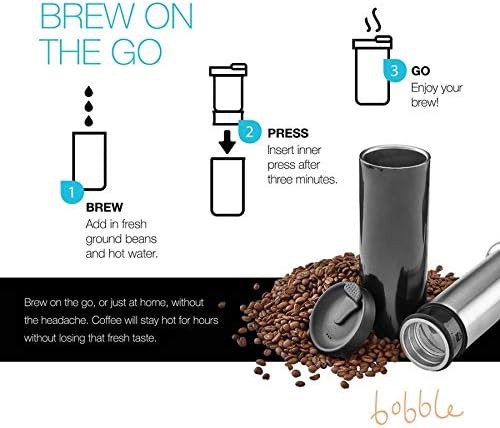 Triple Wall Insulated Black Travel Press — photo 4