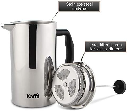 Double Wall Insulated Stainless Steel Travel Press — photo 4