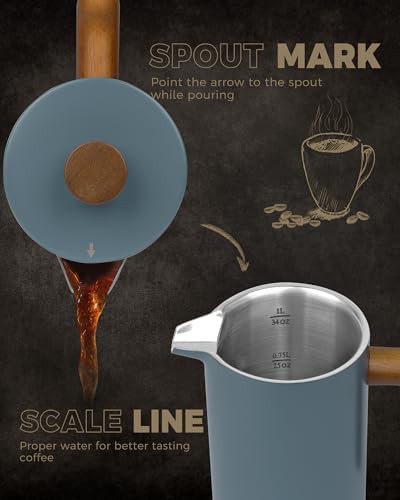 Alpine White Double Wall Coffee Press 34 oz — photo 4