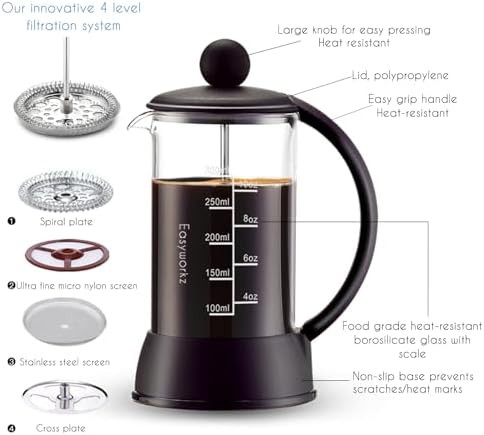Eclipse 12 oz glass coffee maker — photo 3