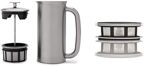 Brushed stainless steel P7 press 18 oz