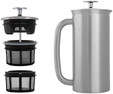 Brushed stainless steel P7 press 18 oz — photo 3