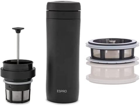 Matte meteorite black P1 travel press