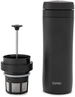 Matte meteorite black P1 travel press — photo 4