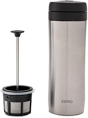 Brushed stainless P1 travel press 12 oz — photo 4