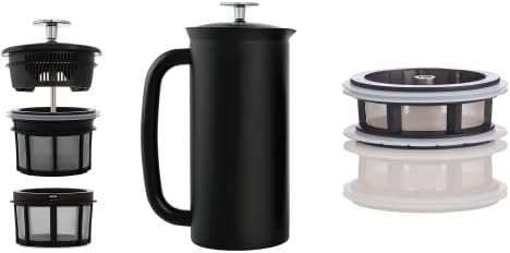 Matte black P7 French press 18 oz