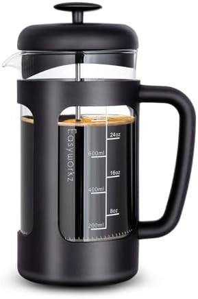 Easyworkz glass french press 34 oz soft grip