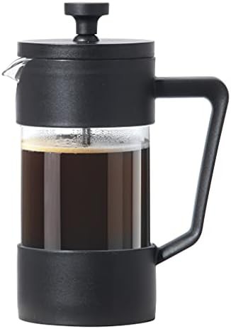 Black Borosilicate Glass Three Cup Press