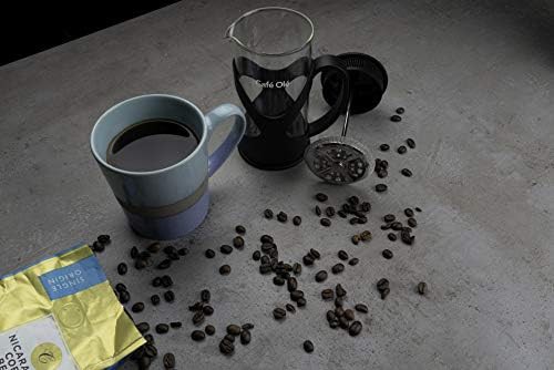 Black Plastic and Glass Single Cup Cafetiere — photo 3
